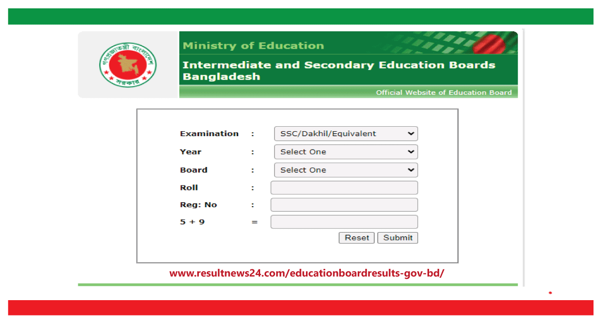 educationboardresults gov bd