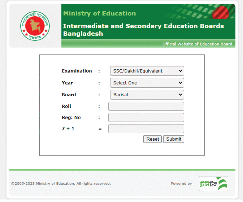 hsc result 2023 education board result