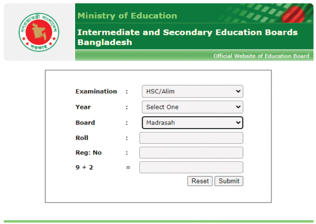 madrasah education board alim result