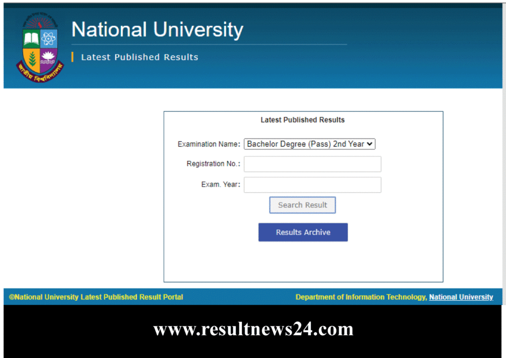 nu degree 2nd year result