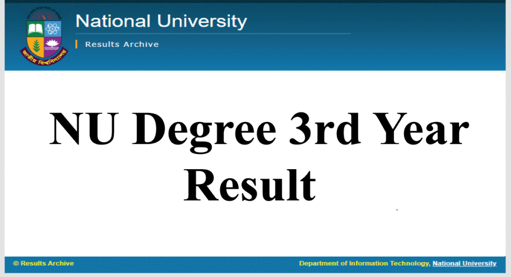 nu degree 3rd year result