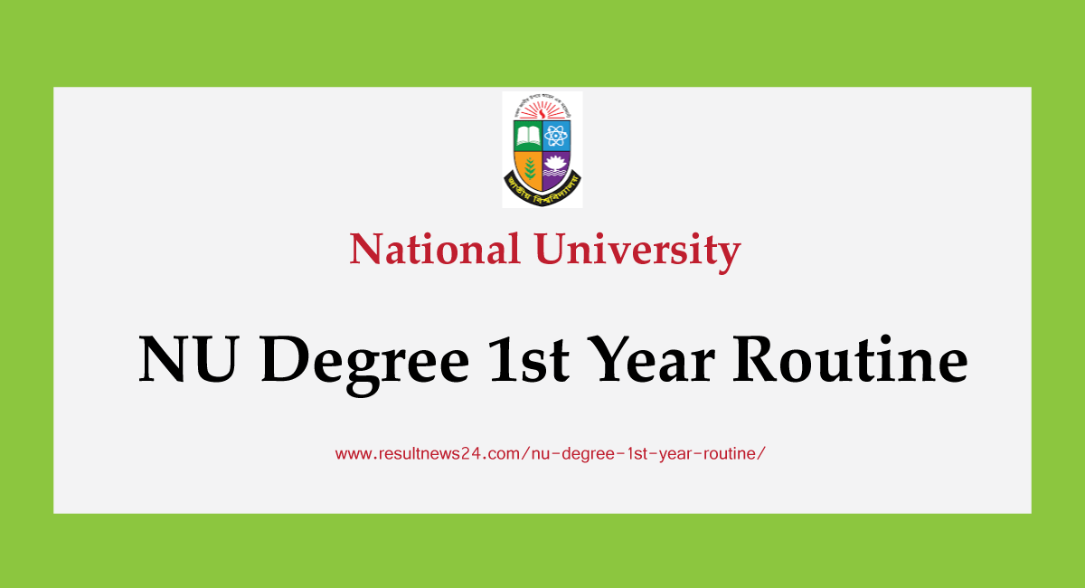 nu degree 1st year routine