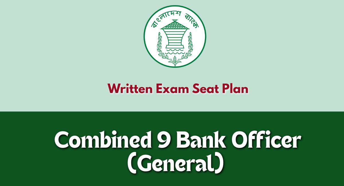 9 Bank Officer (general) written exam seat plan