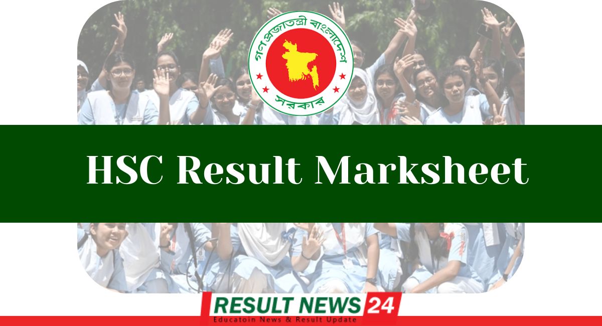 HSC Result Marksheet