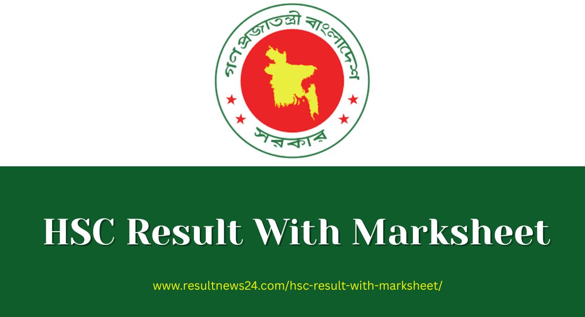 HSC result with marksheet